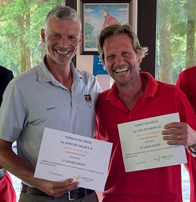 João Vaz de Medeiros e Paulo Teixeira da Silva foram o melhor par no Torneio do Sócio by Azores Golf Islands